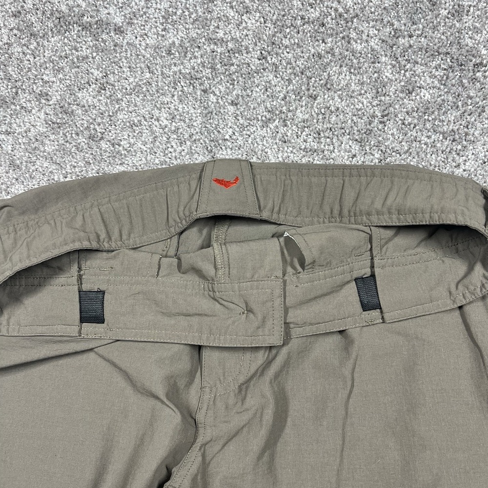 Simms Fishing Shorts Large Brown Quick Dry Utility Outdoor Cargo Adjustable Hike - Picture 6 of 10